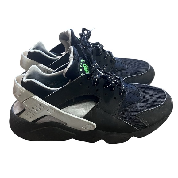 Nike Air Huarache Black Neon Green Men’s Size 8 - Picture 1 of 6